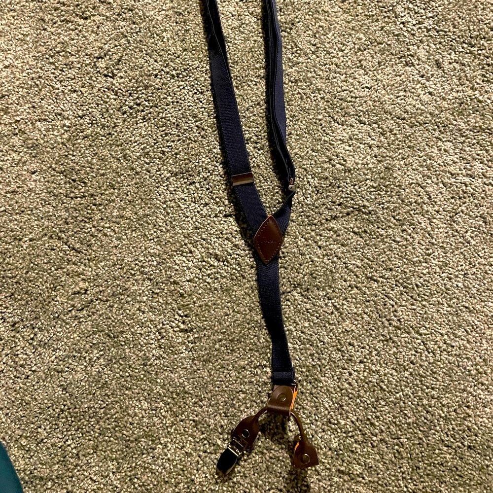 Boys Navy Suspenders
